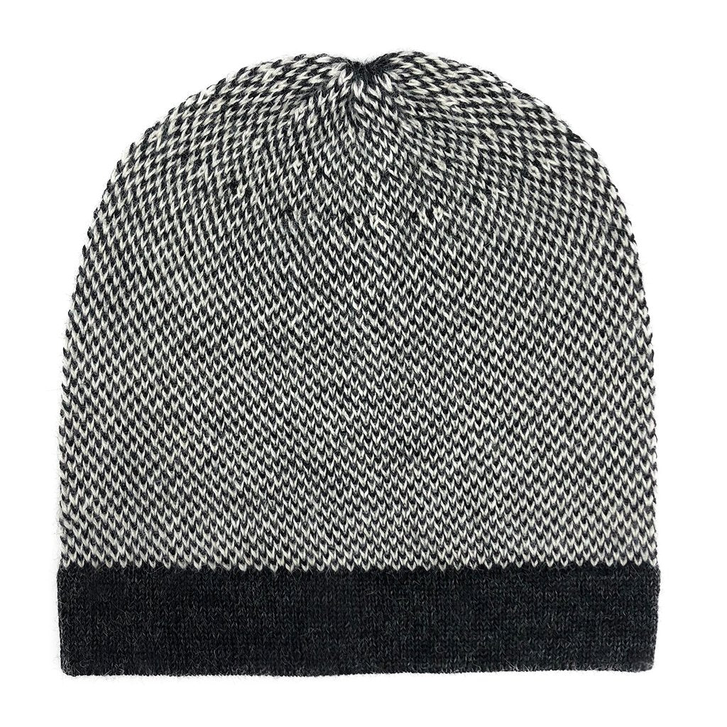 Interwoven Alpaca Beanie in Midnight