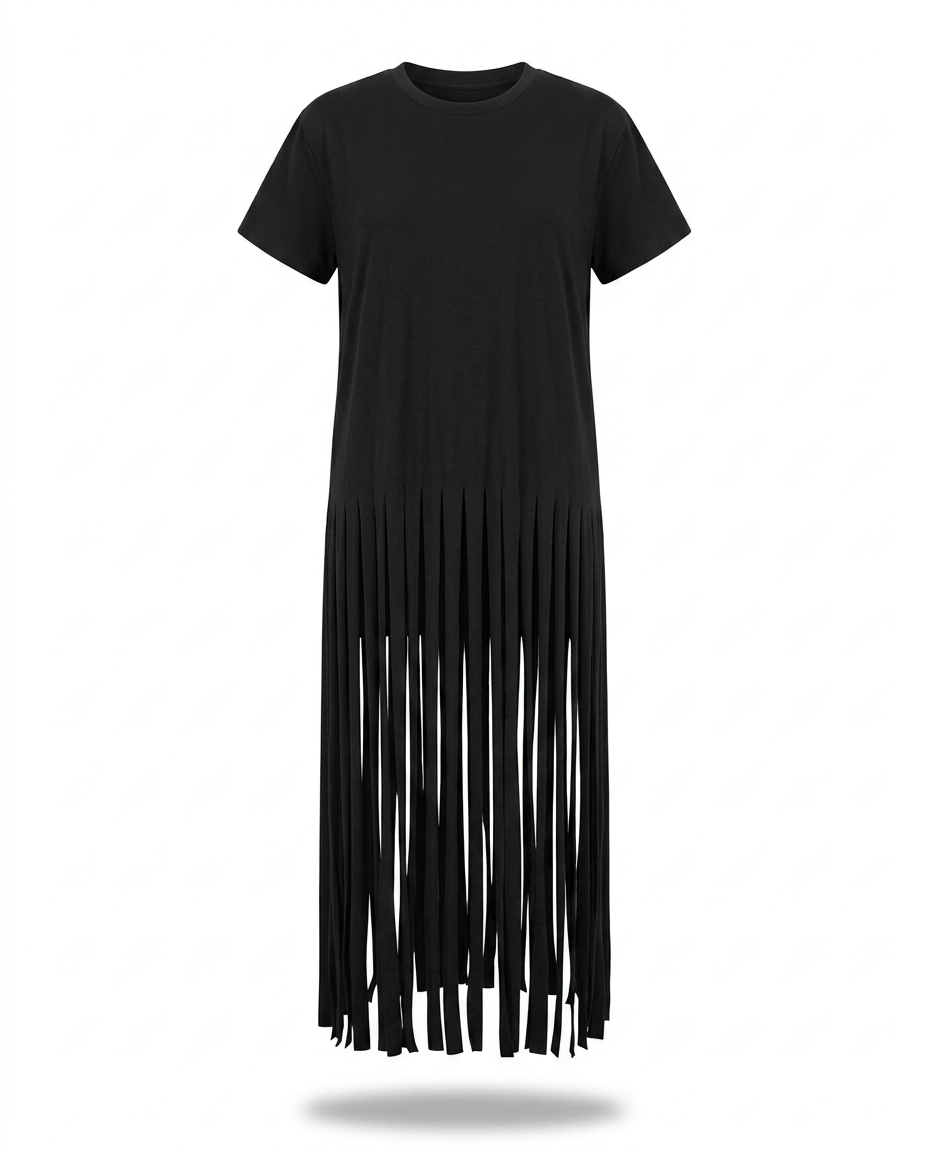 Wild Heart Fringe Cotton T-Shirt