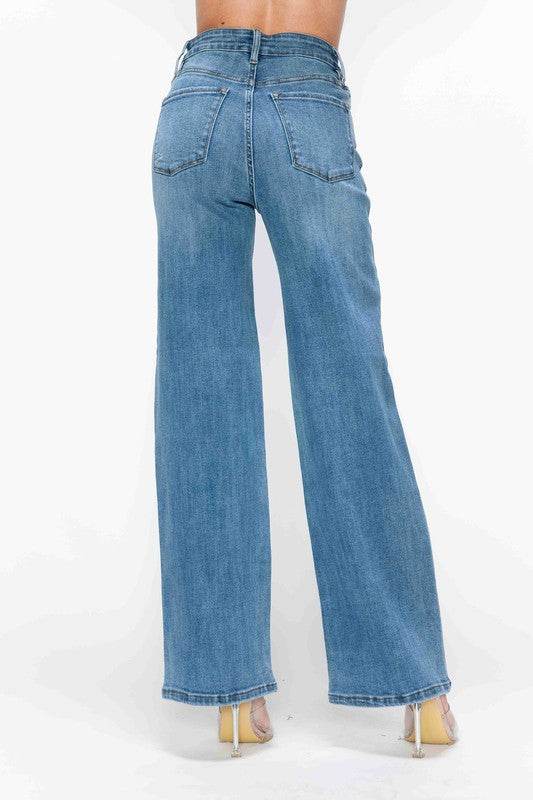 The Nadia Jean - High Rise Wide Leg Jeans by bytos