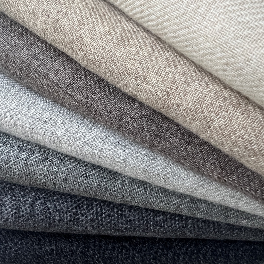 Charcoal Handloom Cashmere Scarf-3