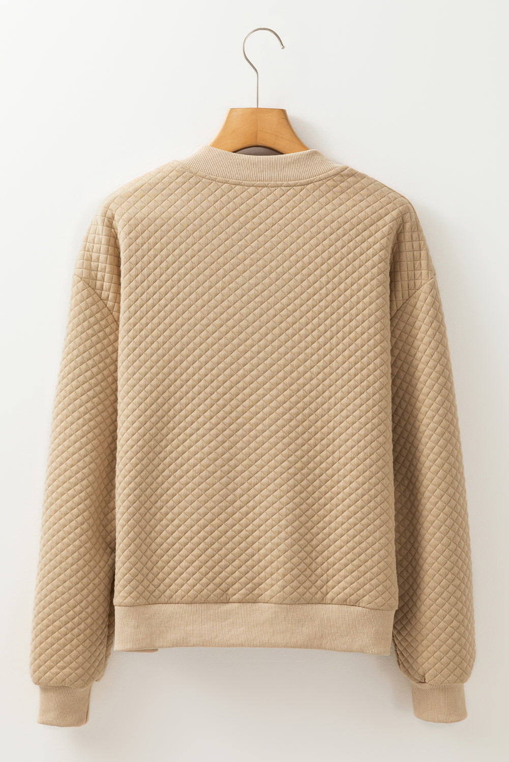 Textured Baseball Collar Jacket