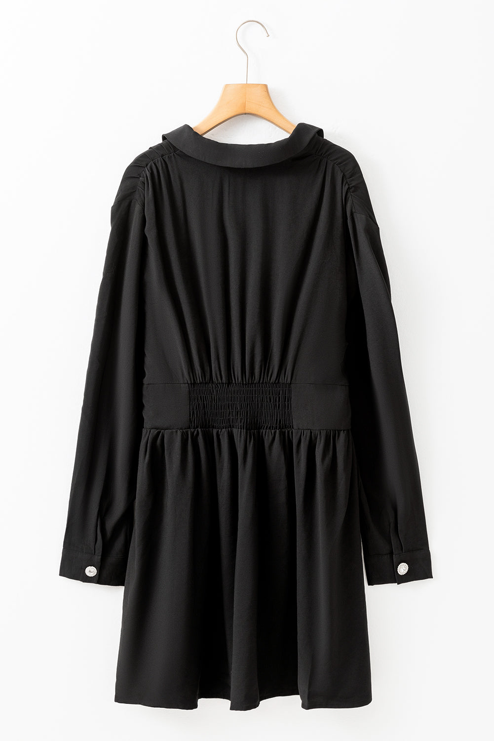 Cinched Waist Mini Shirt Dress