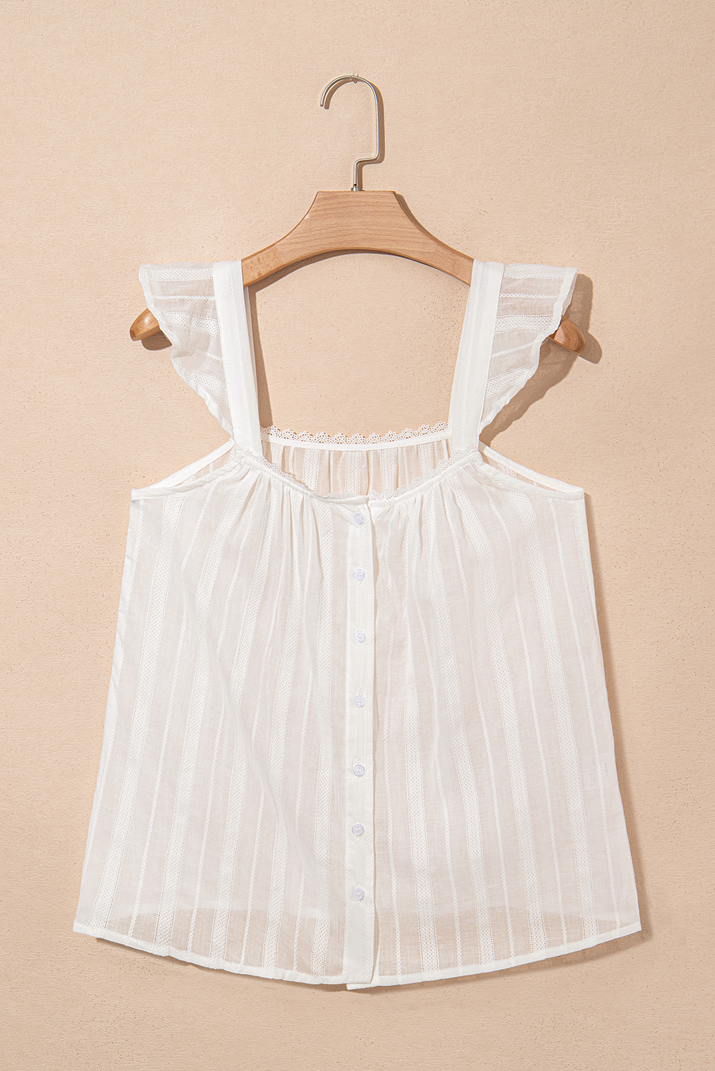 Perfect White Lace Summer Tank Top