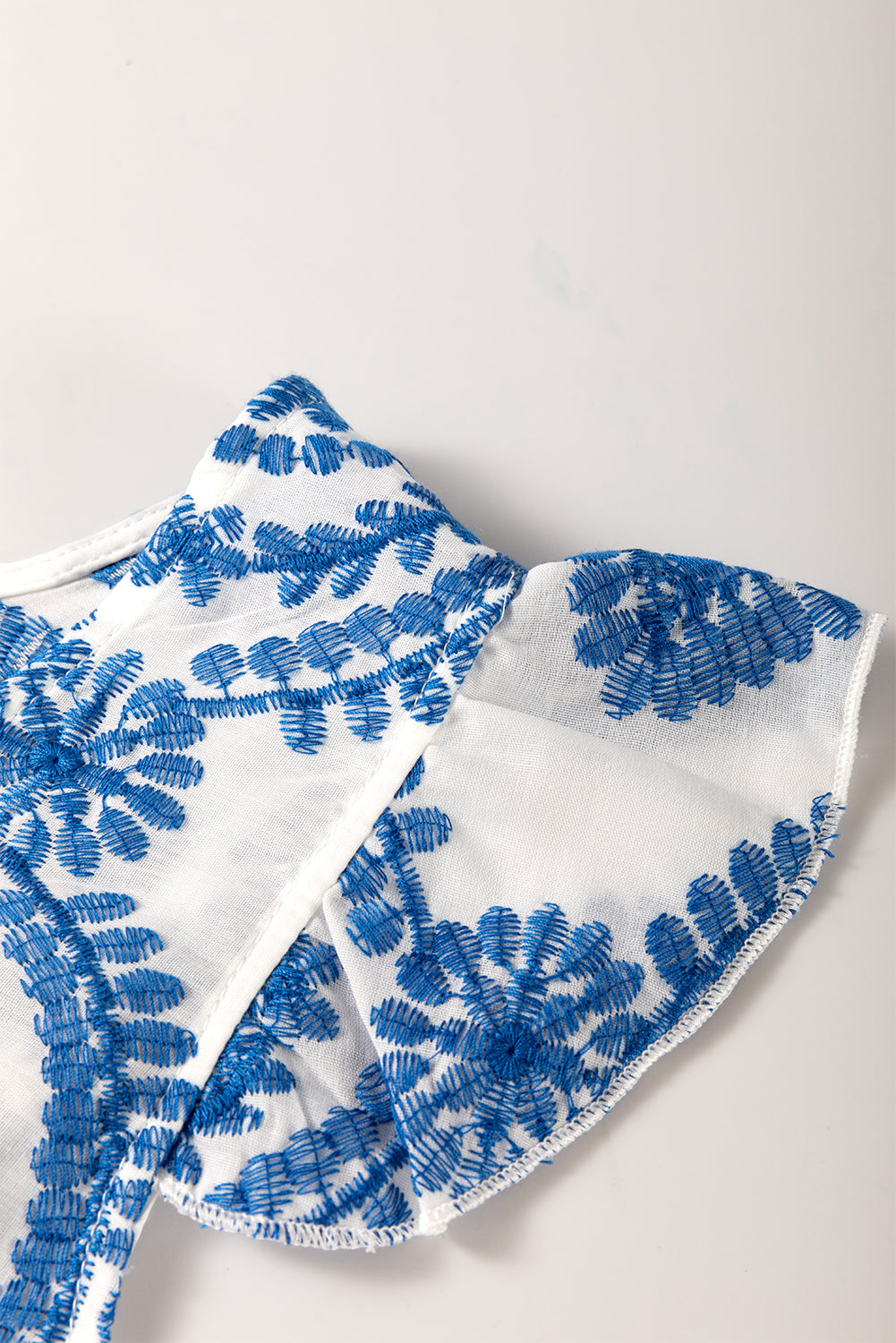 French Flutter Sleeve Blouse