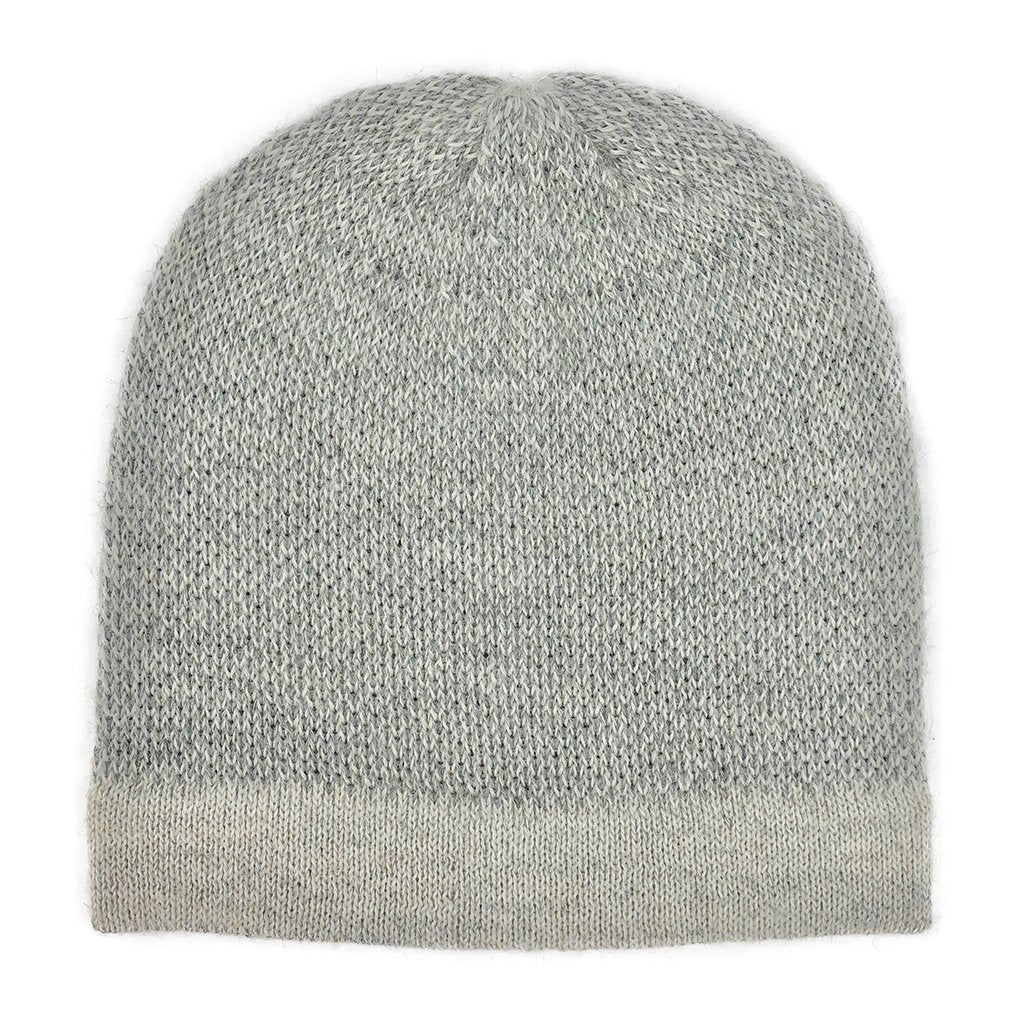 Interwoven Alpaca Beanie in Gray