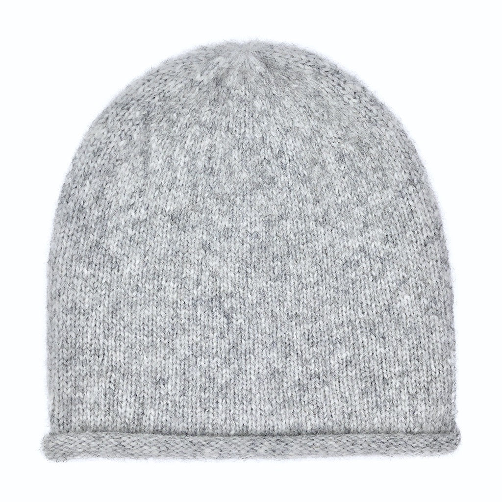 Essential Knit Alpaca Beanie in Gray