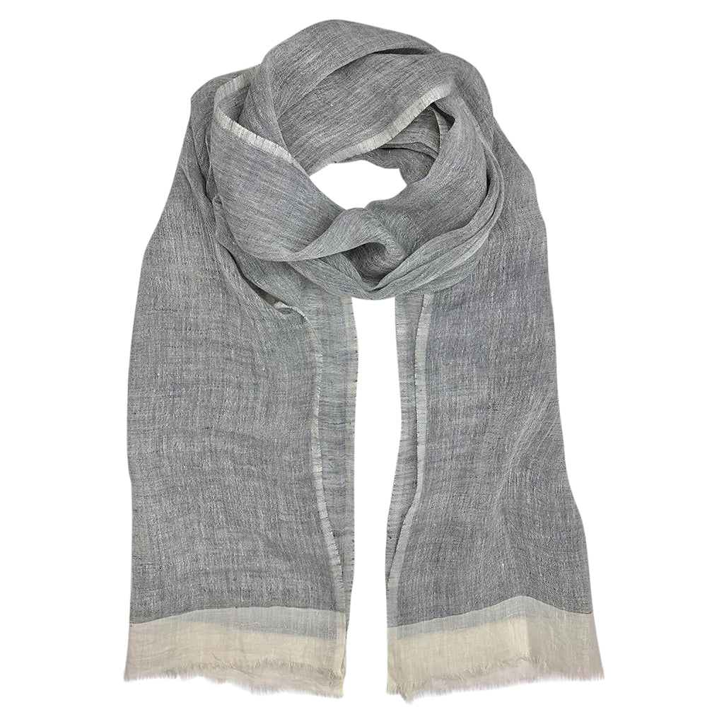Gauze Linen Two Tone Scarf in multiple colors