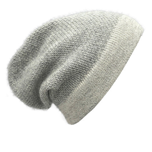Interwoven Alpaca Beanie in Gray