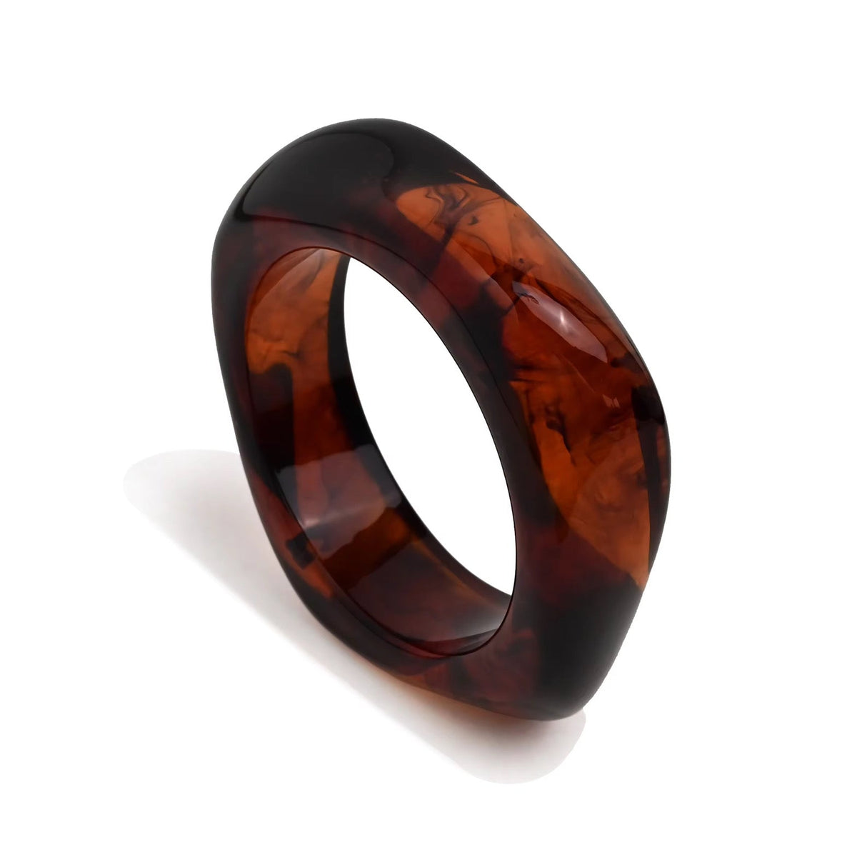 NEW - Brown Acrylic Bangle