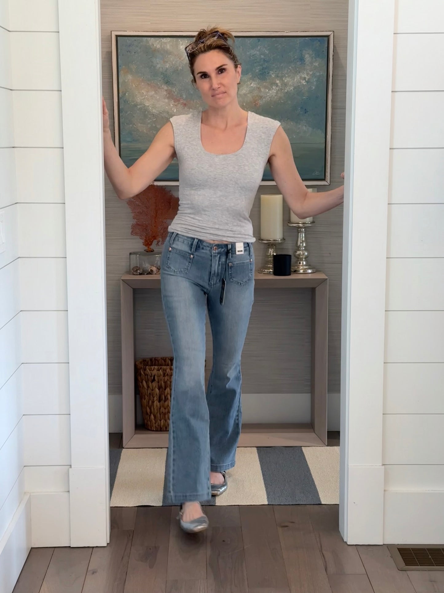 The Sabrina Jean - Mid Rise Bootcut with Front Patch Pockets by Judy Blue