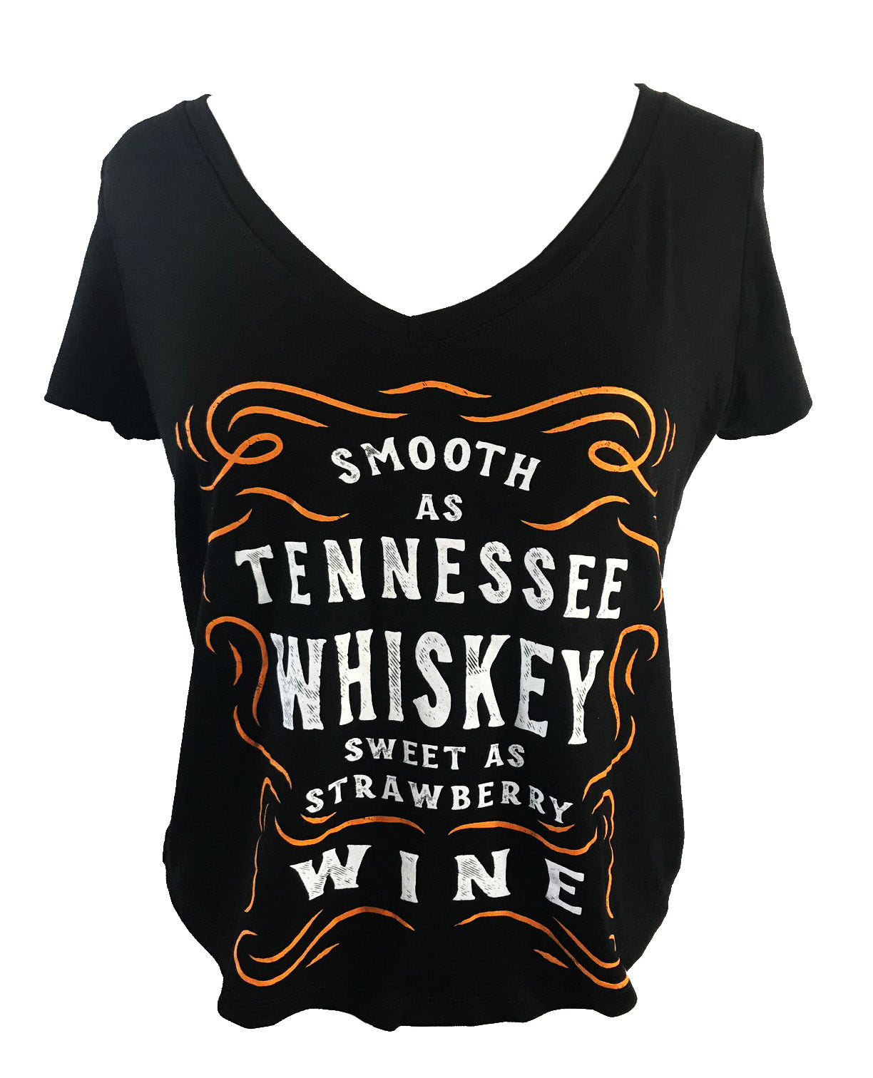 SMOOTH AS TENNESSEE WHISKEY SHORT SLEEVE V NECK
