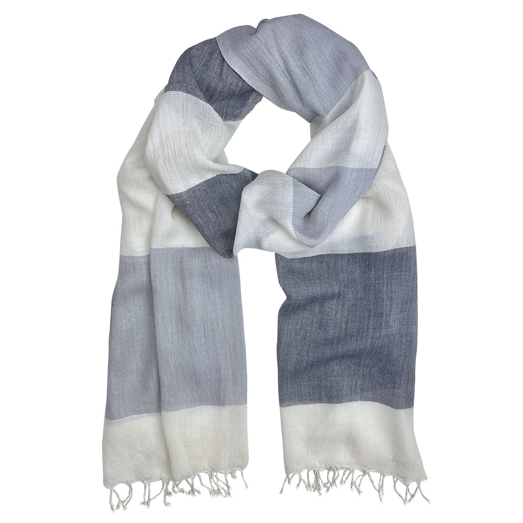 Bold Stripe Milk Yarn Scarf in multiple colors