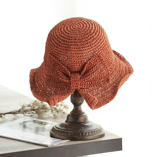 Modern UV Straw Bucket Sun Hat in multiple colors