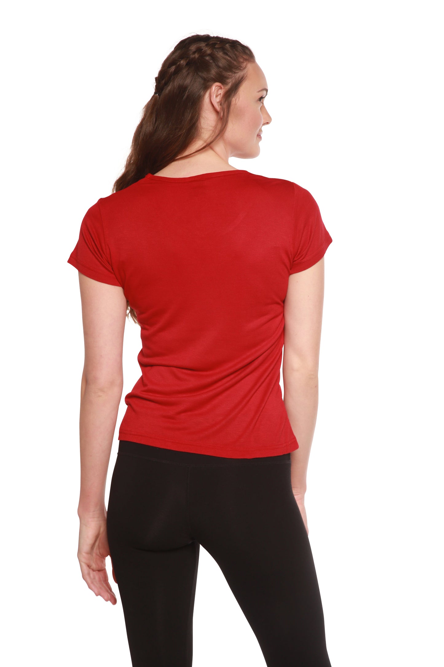 Organic Bamboo/Cotton Scoop Neck Tee in multiple colors