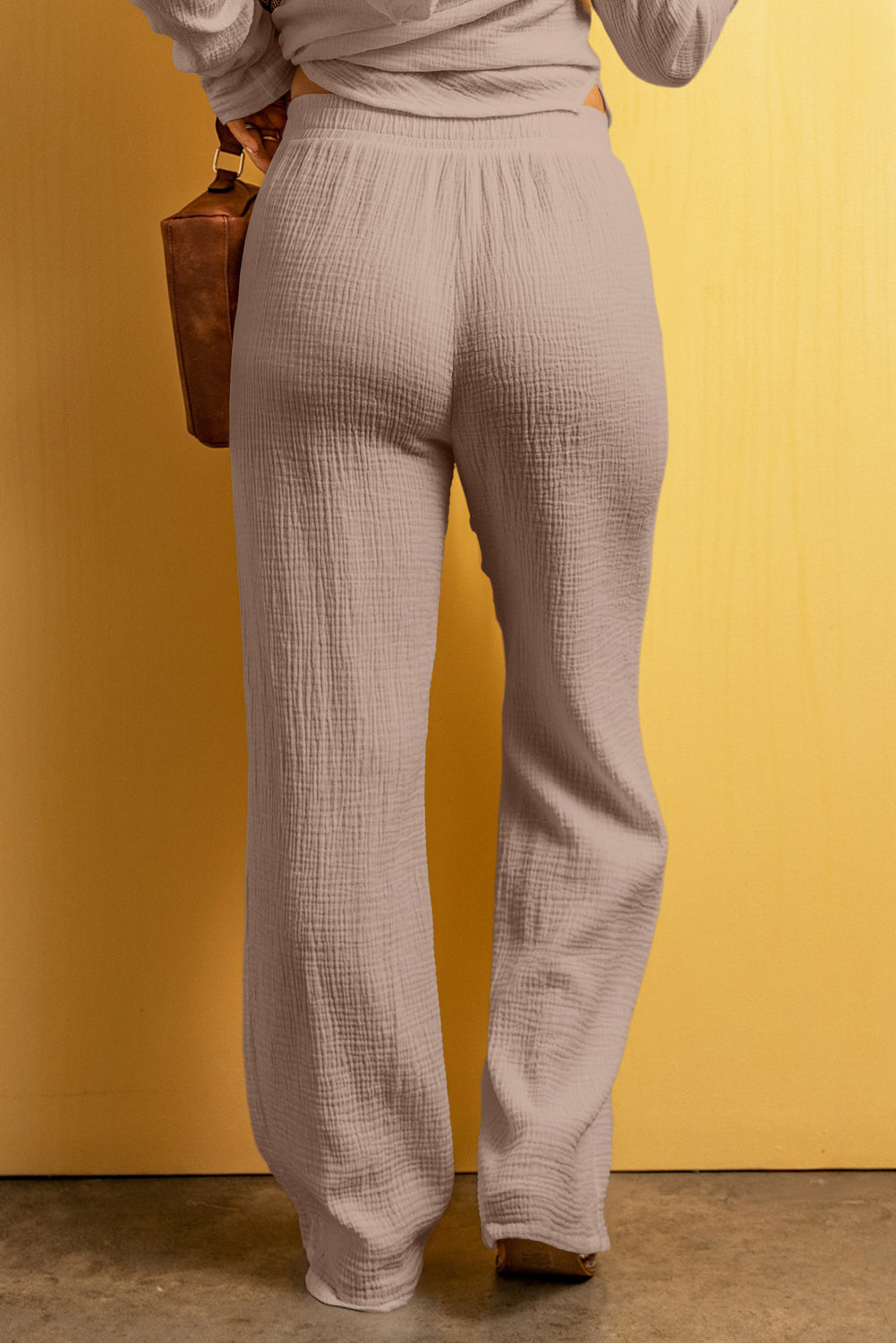 Textured Loose Fit Pants