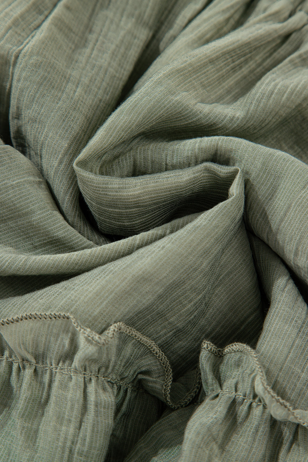 Laurel Green Ruffle Hem Shorts