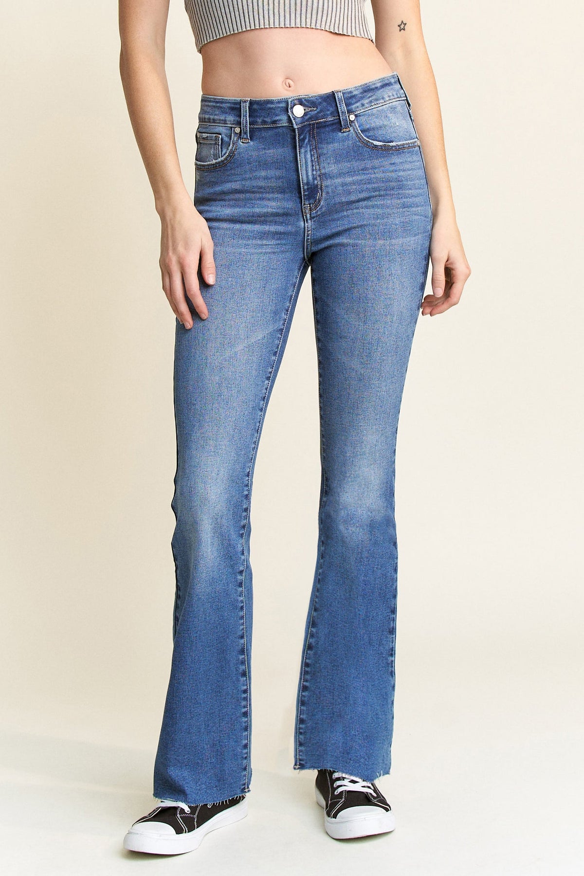 The Persephone Jean - Mid Rise Classic Bootcut by Enjean