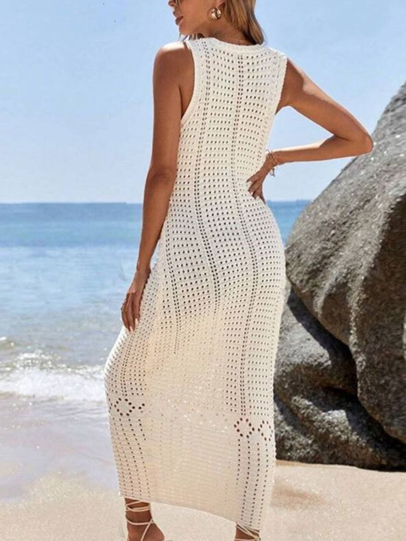 Crochet Maxi Knit Cover Up