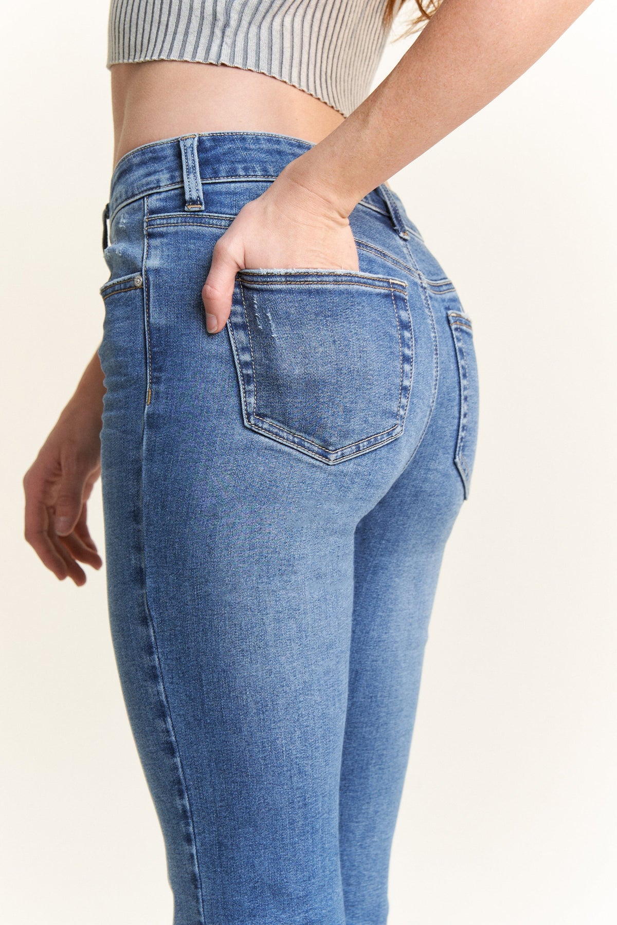 The Persephone Jean - Mid Rise Classic Bootcut by Enjean