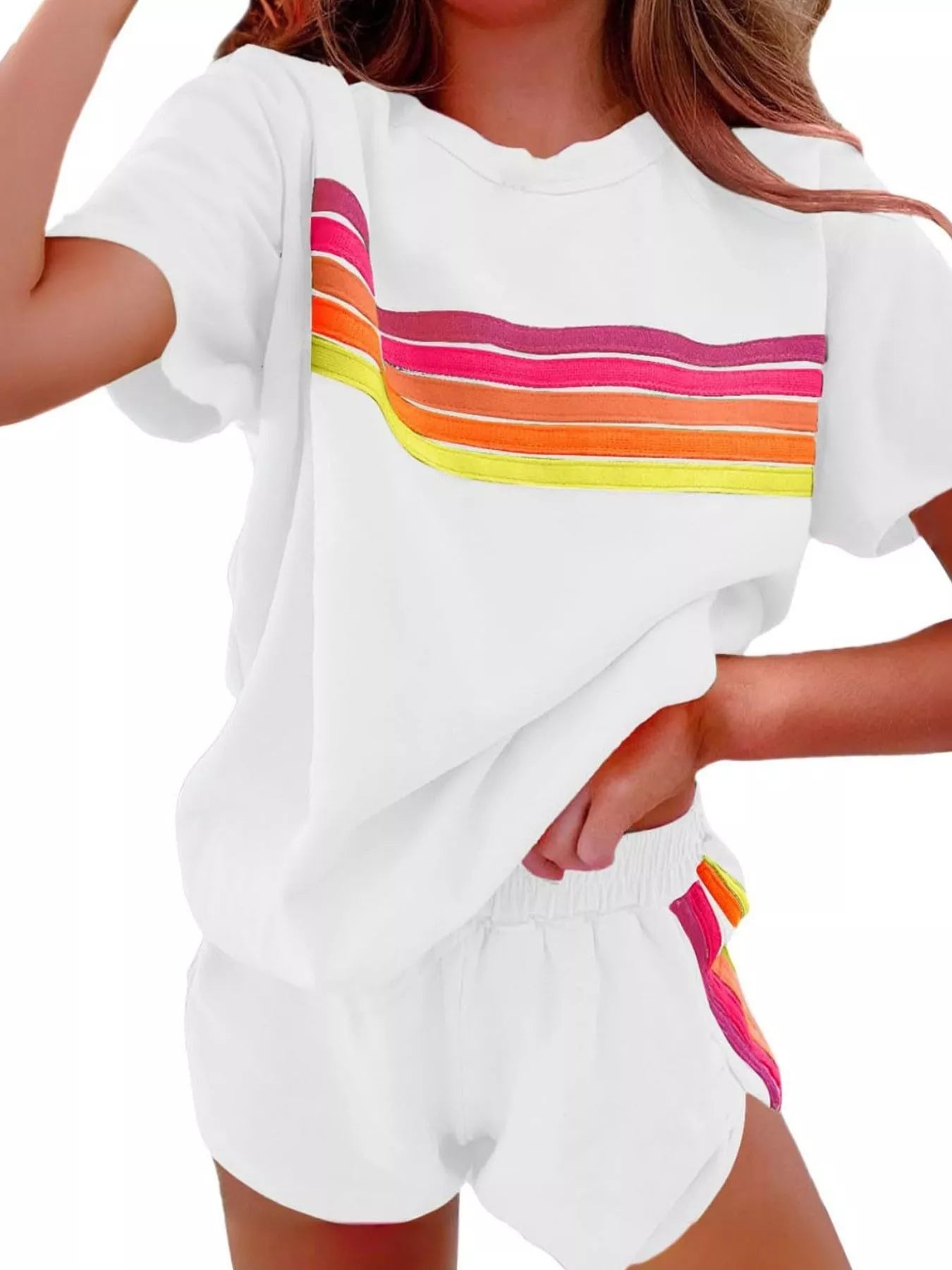 Rainbow Striped Set in multiple colors