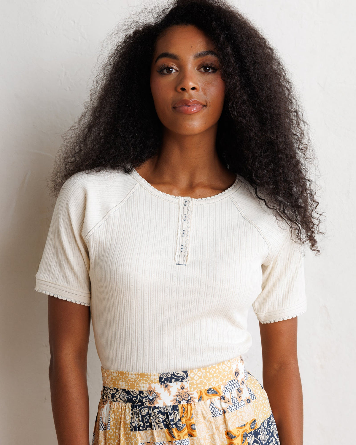 Pointelle Pretty Tee