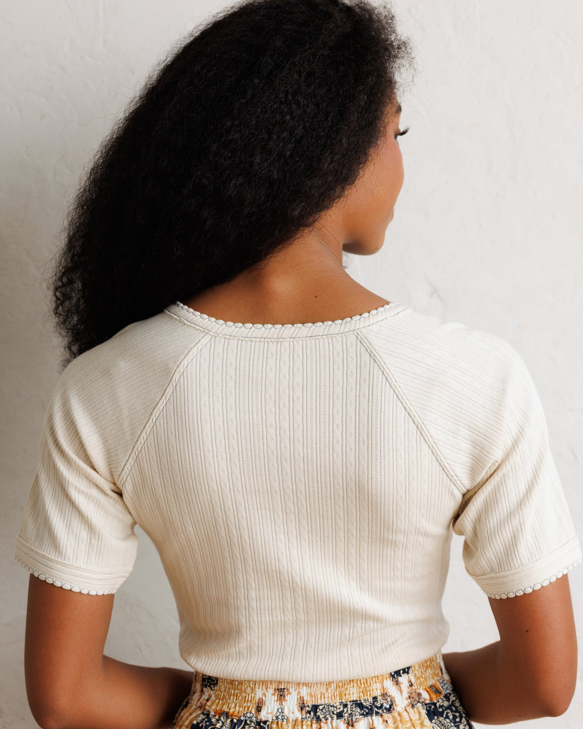 Pointelle Pretty Tee