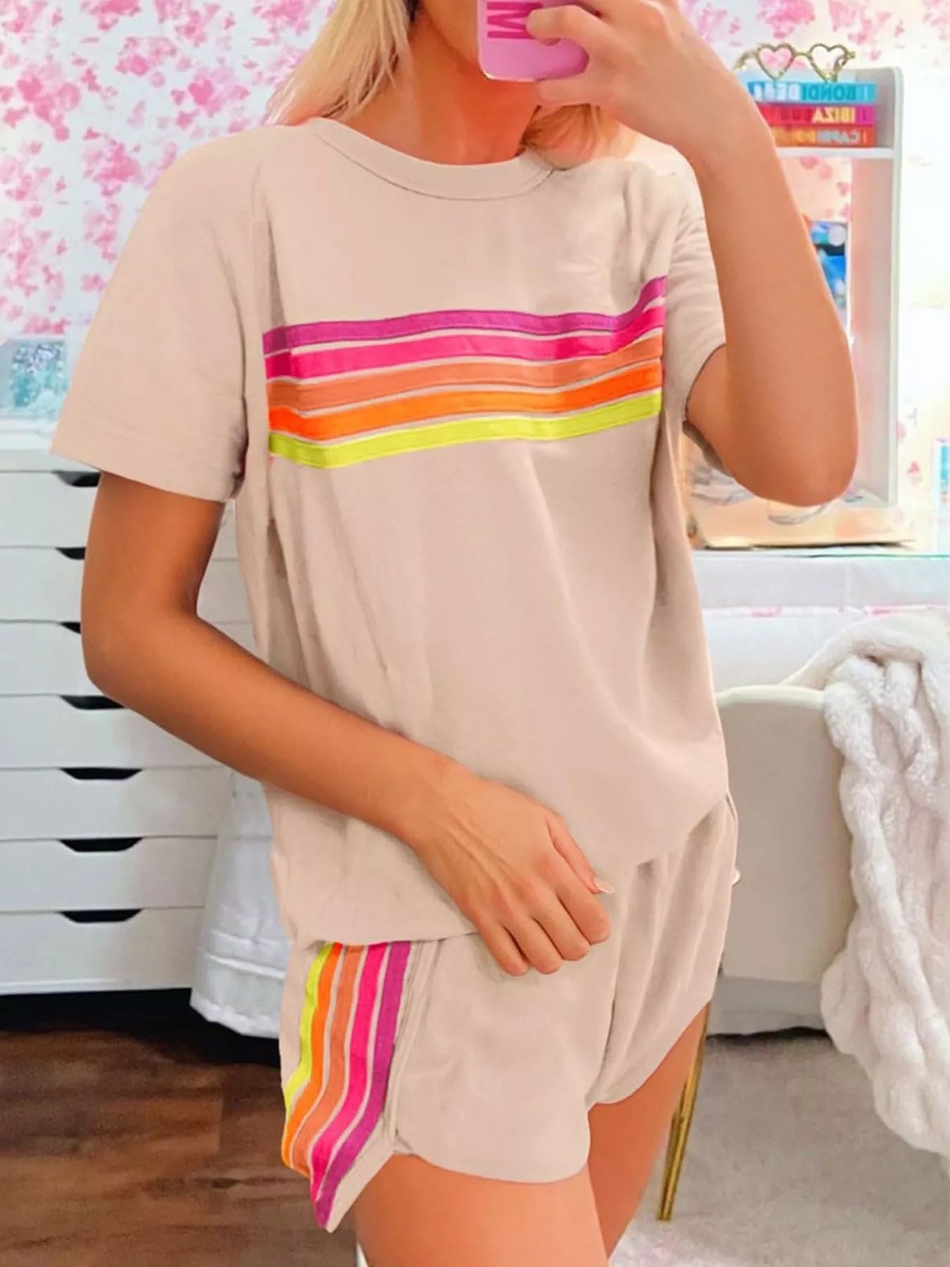 Rainbow Striped Set in multiple colors
