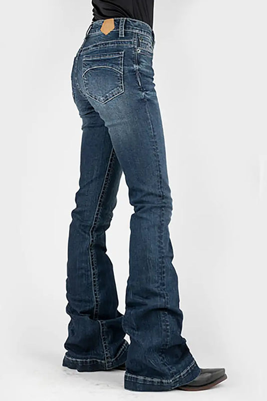 Tin Haul 595 Libby Fit - Half Moon Pocket in dark wash (short, regular, long)