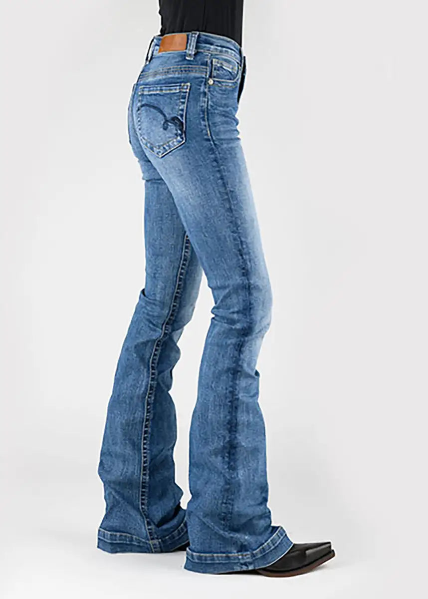 Tin Haul 595 Libby Fit - Blue Loop Pocket in medium wash (short, regular, long)