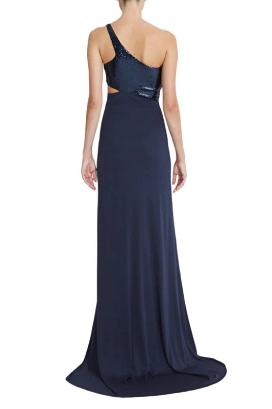 Halston Cut Out Jersey Gown
