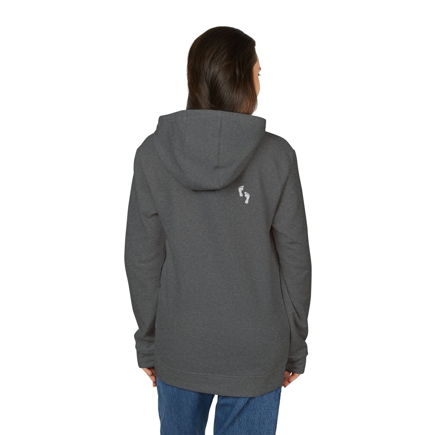 Feet in Straps Fleece Hoodie - white font in multiple colors