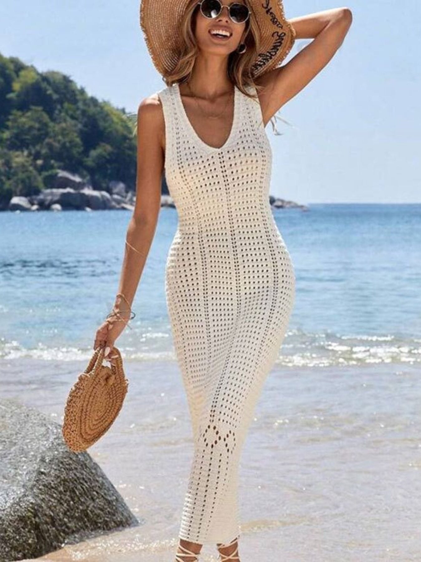 Crochet Maxi Knit Cover Up
