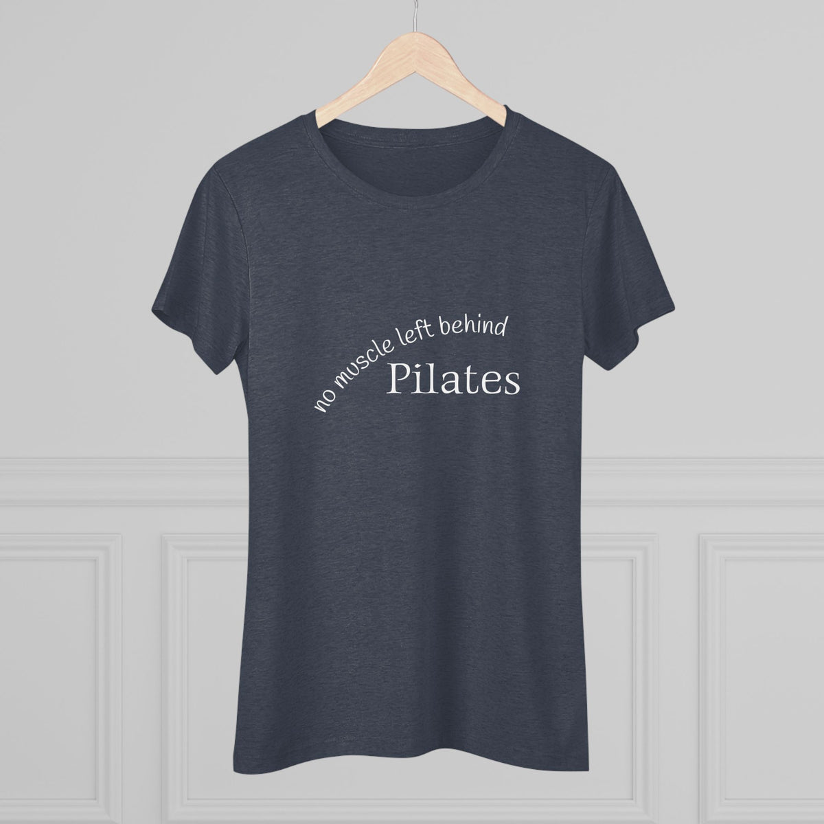 No Muscle Left Behind NL Tee- white font in multiple colors
