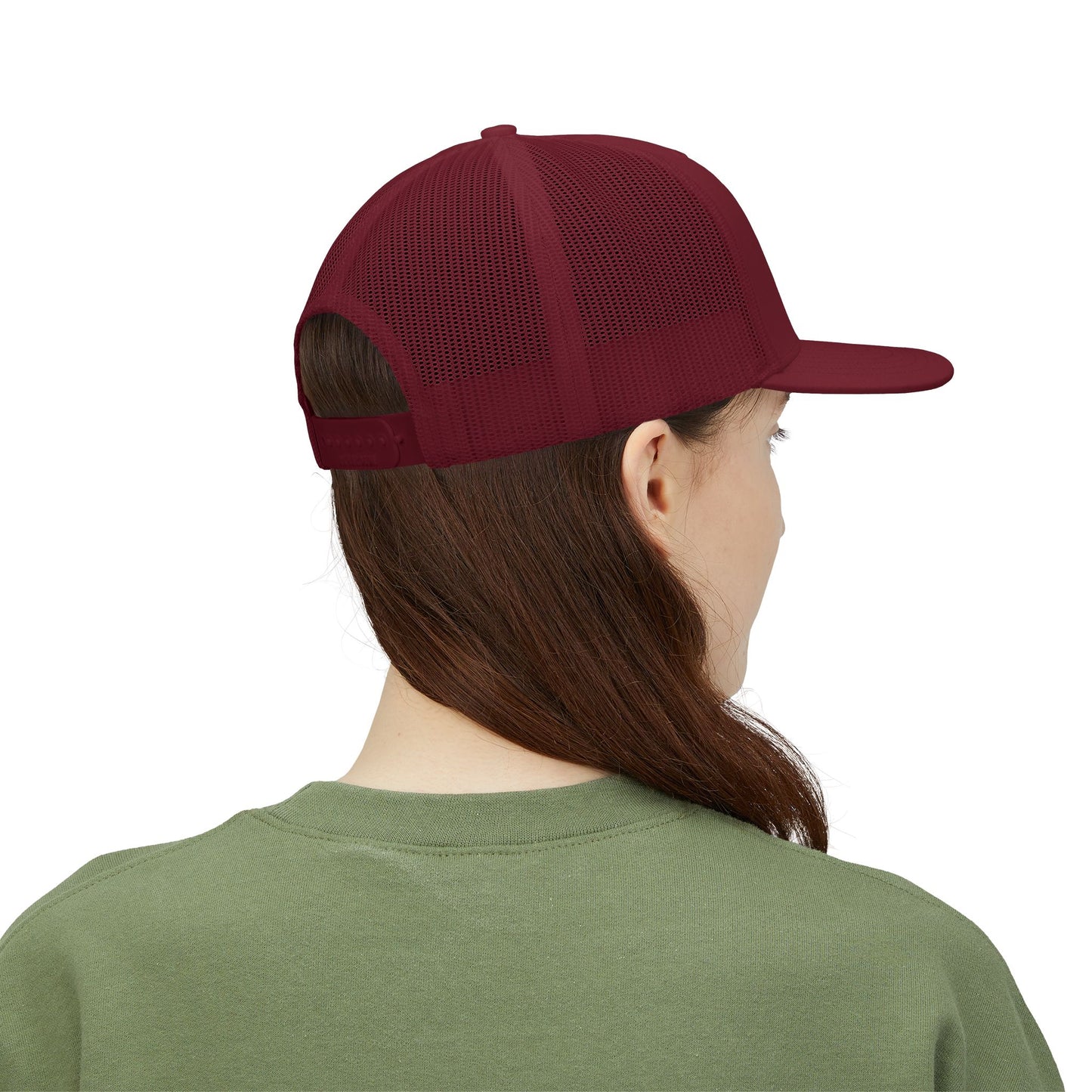 WTF Embroidered Snapback Trucker Cap - white font in multiple colors