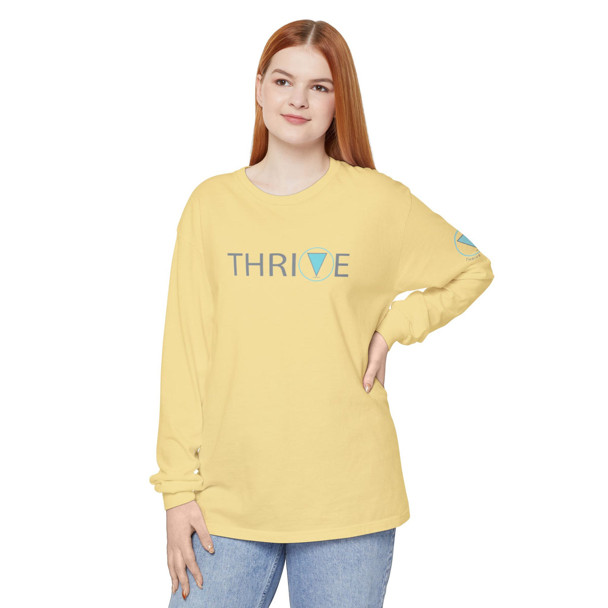 Thrive Long Sleeve Tee in multiple colors