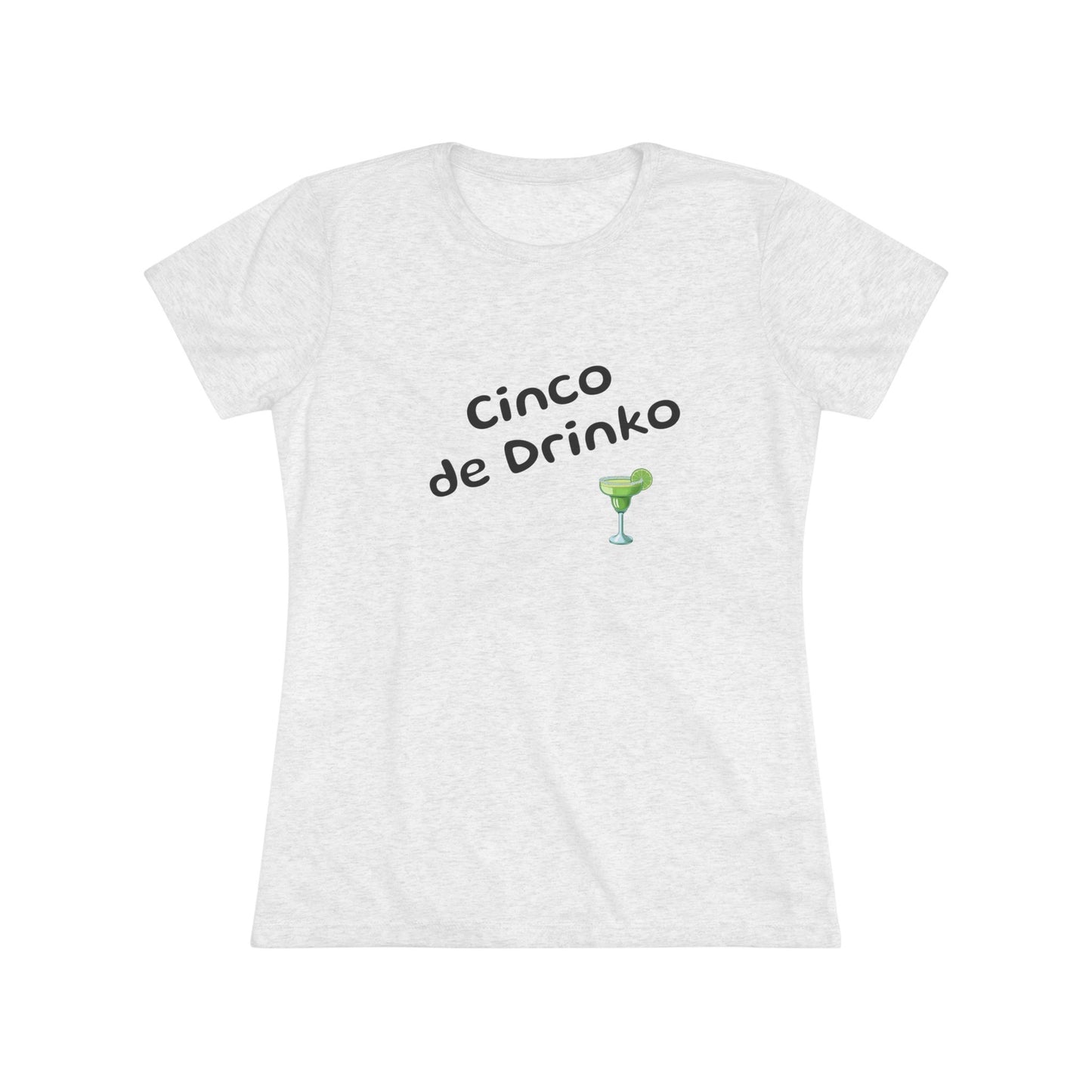 Cinco de Drinko NL Tee  - in grey and heather white