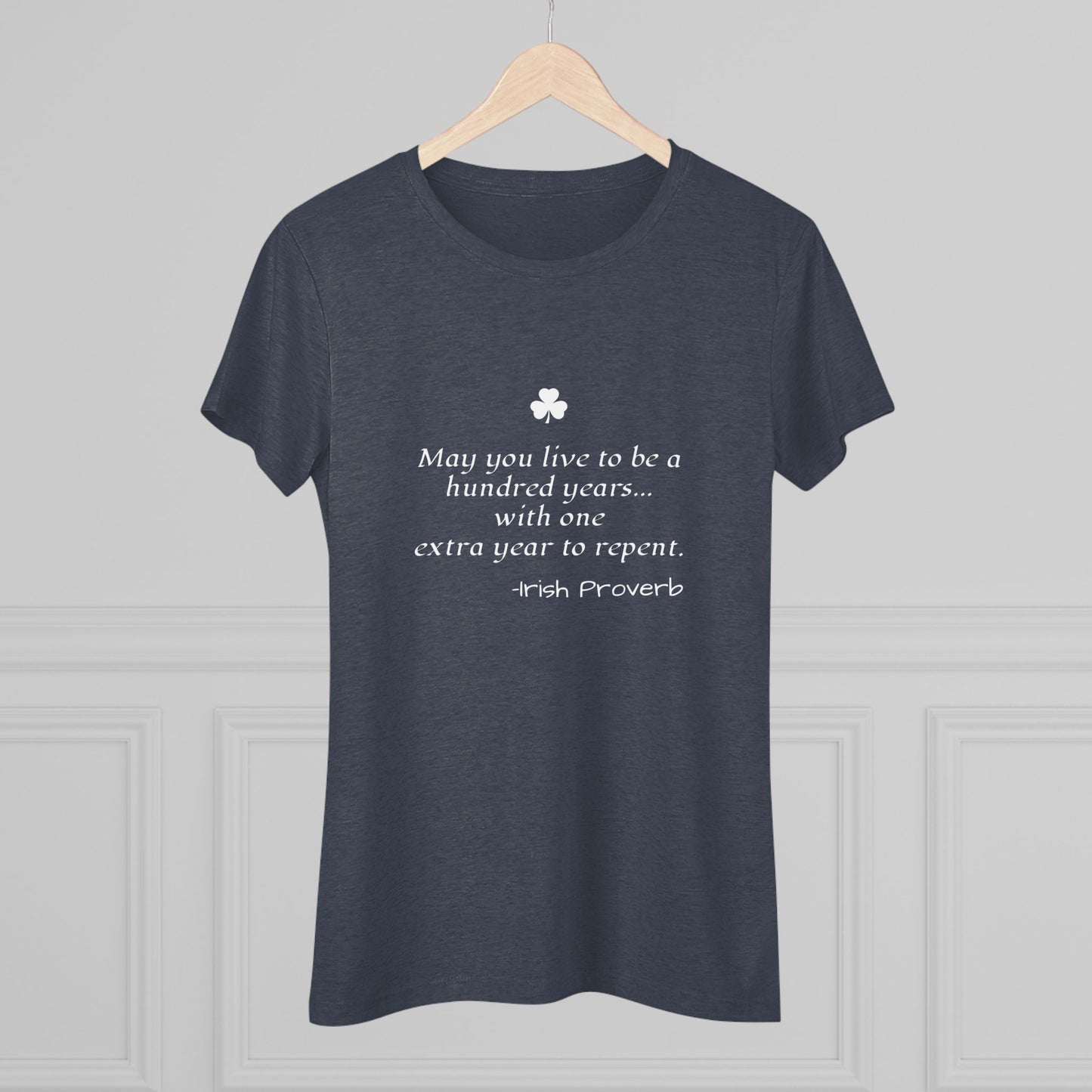 Irish Proverb NL Tee - white font