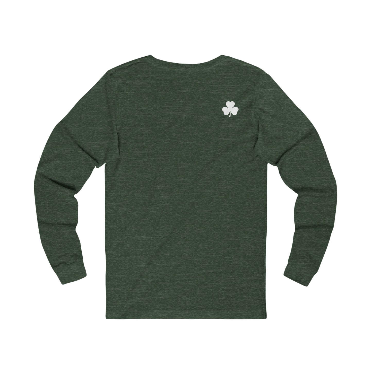 Irishman Walks Out Of A Bar BC Long Sleeve Tee - white font