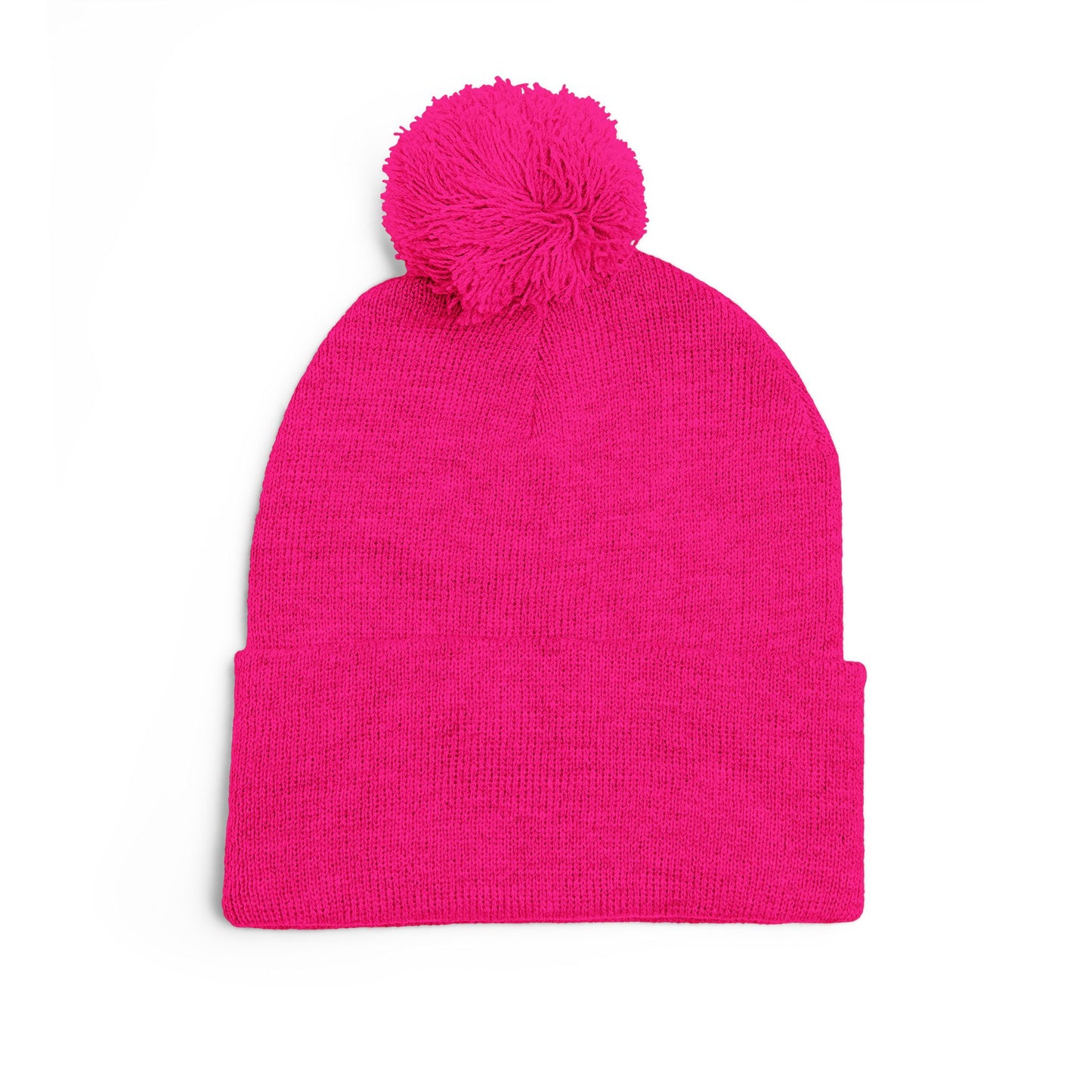 WTF Pom-Pom Knit Cap (Embroidery) - white font in multiple colors