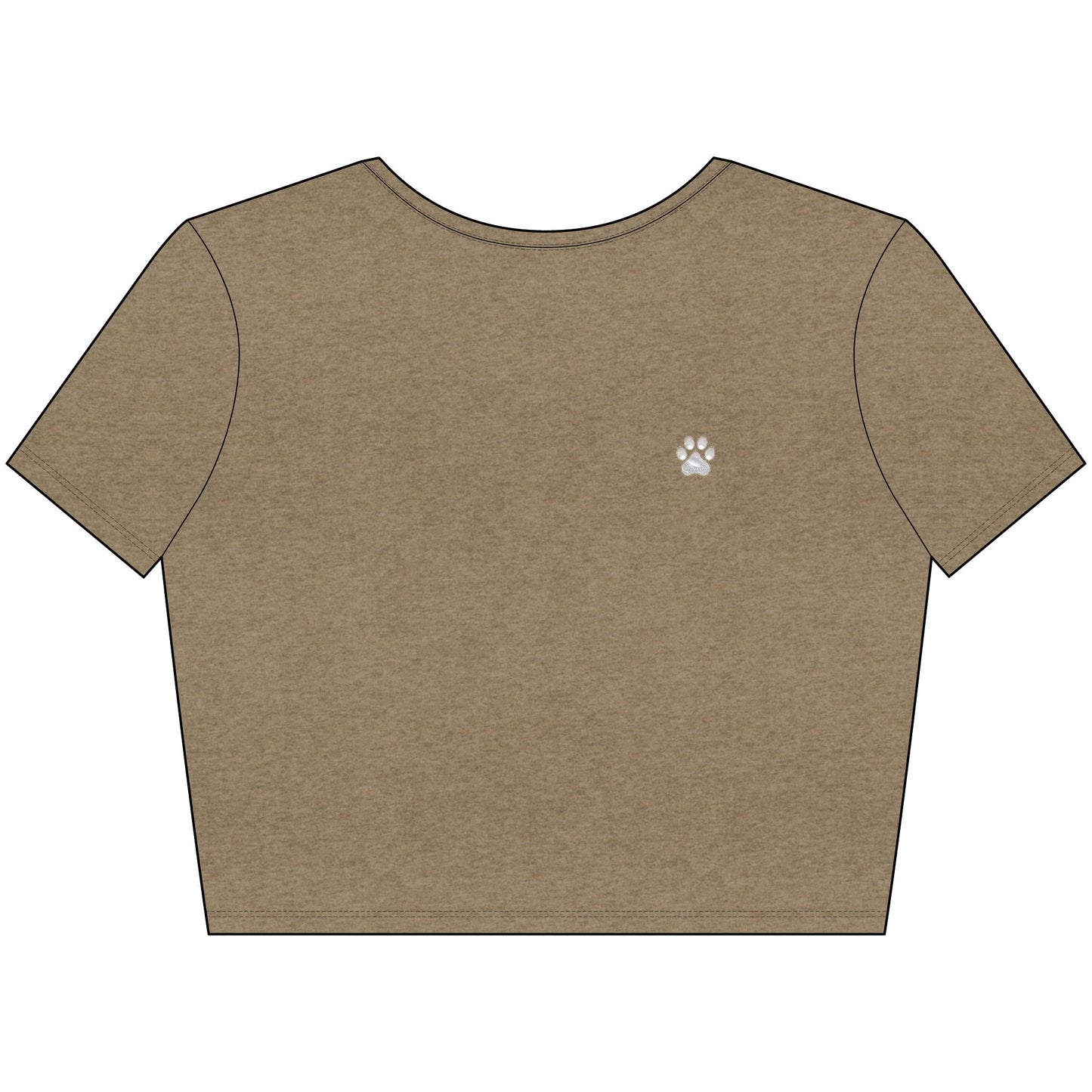 Dogs Before Dudes Crop Tee - white font in multiple colors