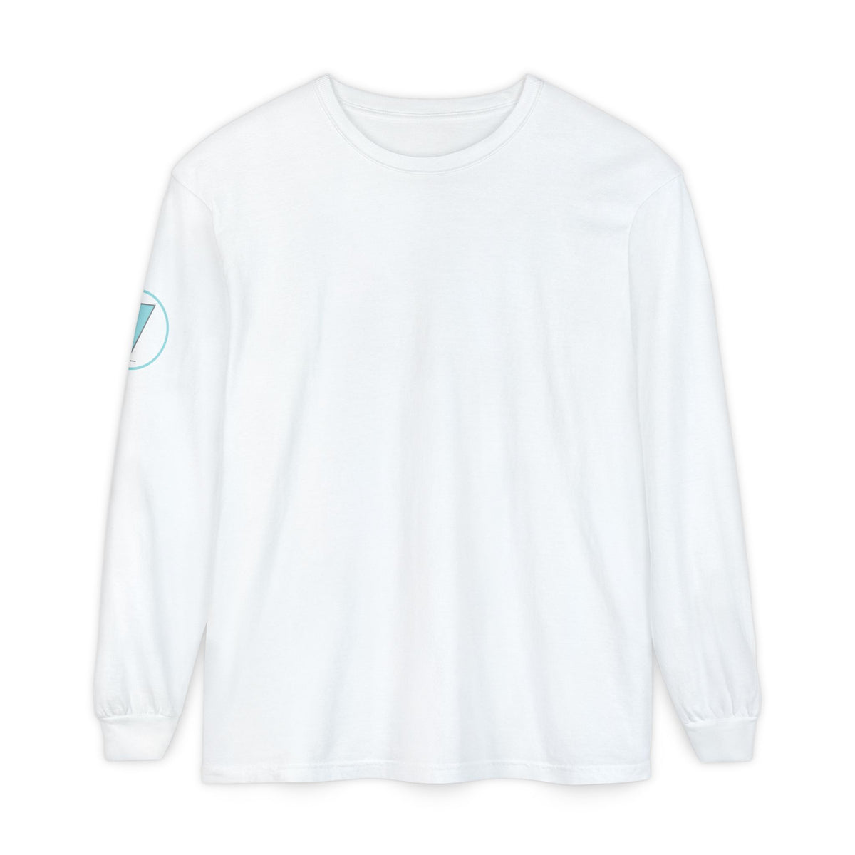 Thrive White Long Sleeve Logo Tee