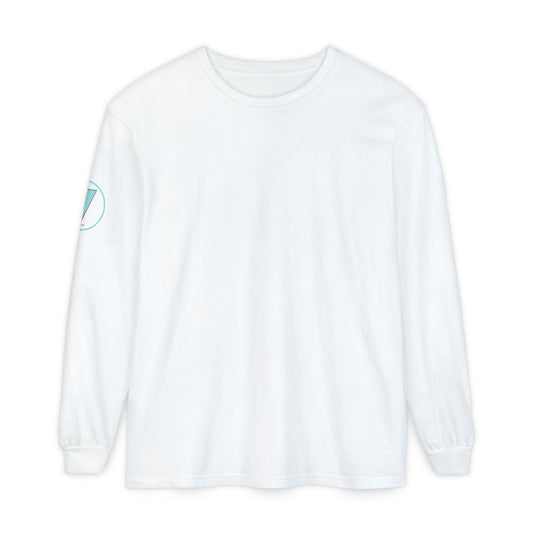 Thrive White Long Sleeve Logo Tee