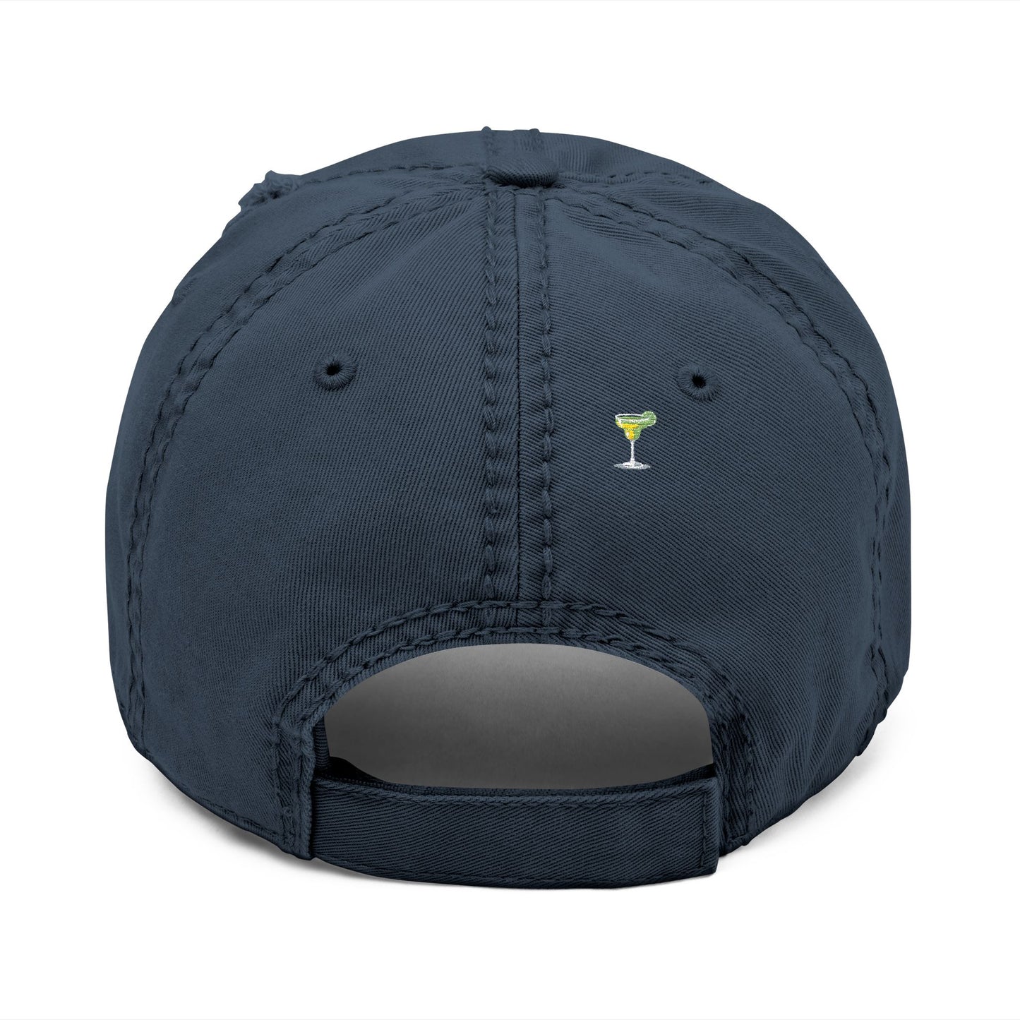Martini Mama Distressed Embroidered Cap - white font in multiple colors