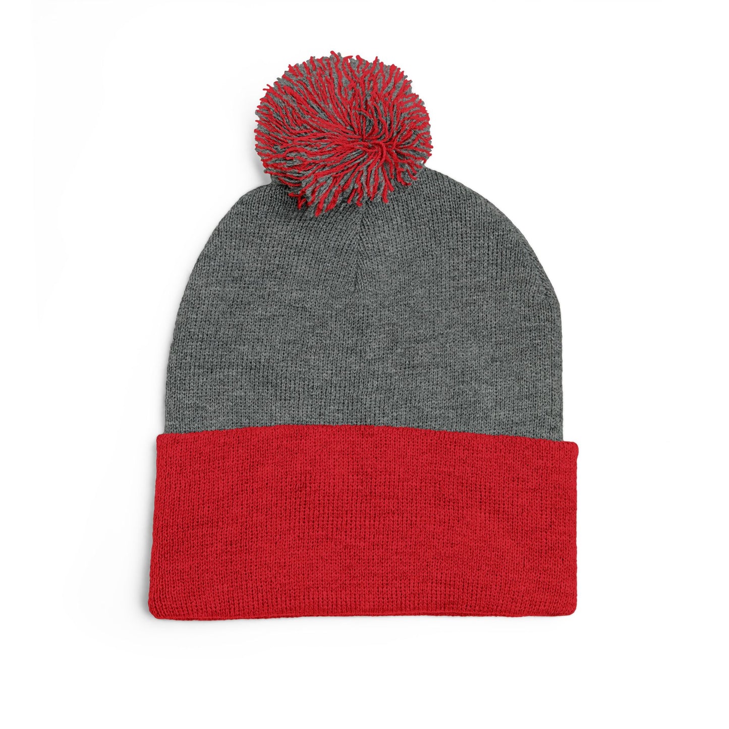 WTF Pom-Pom Knit Cap (Embroidery) - black font in multiple colors