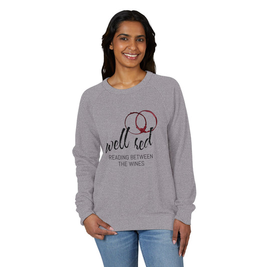 Well Red French Terry Raglan Sweatshirt - black font in multiple colors