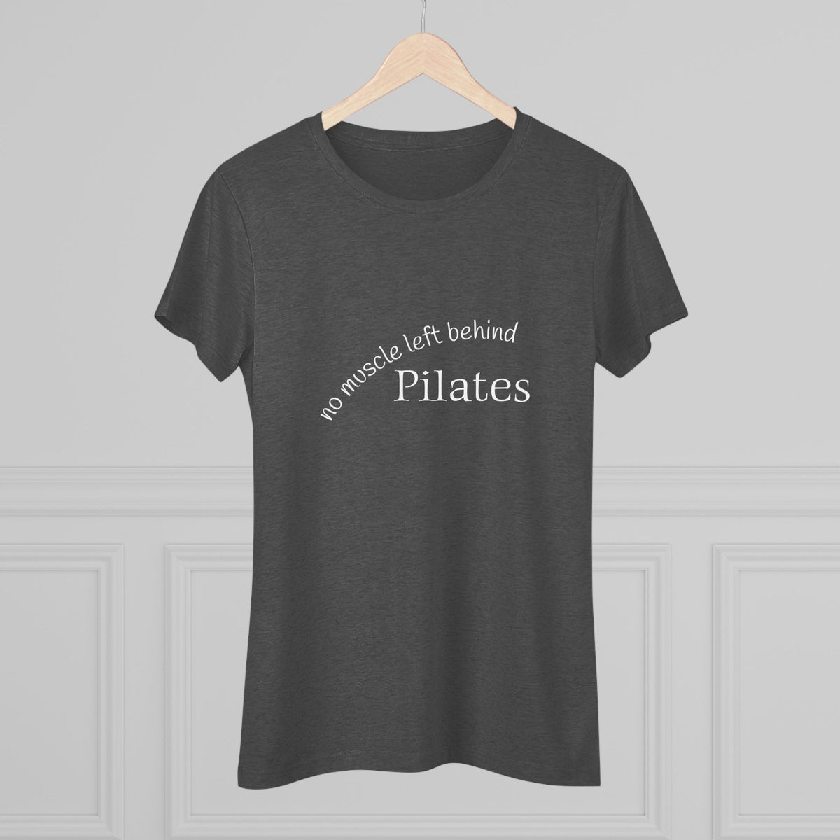 No Muscle Left Behind NL Tee- white font in multiple colors