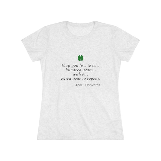Irish Proverb NL Tee - black font