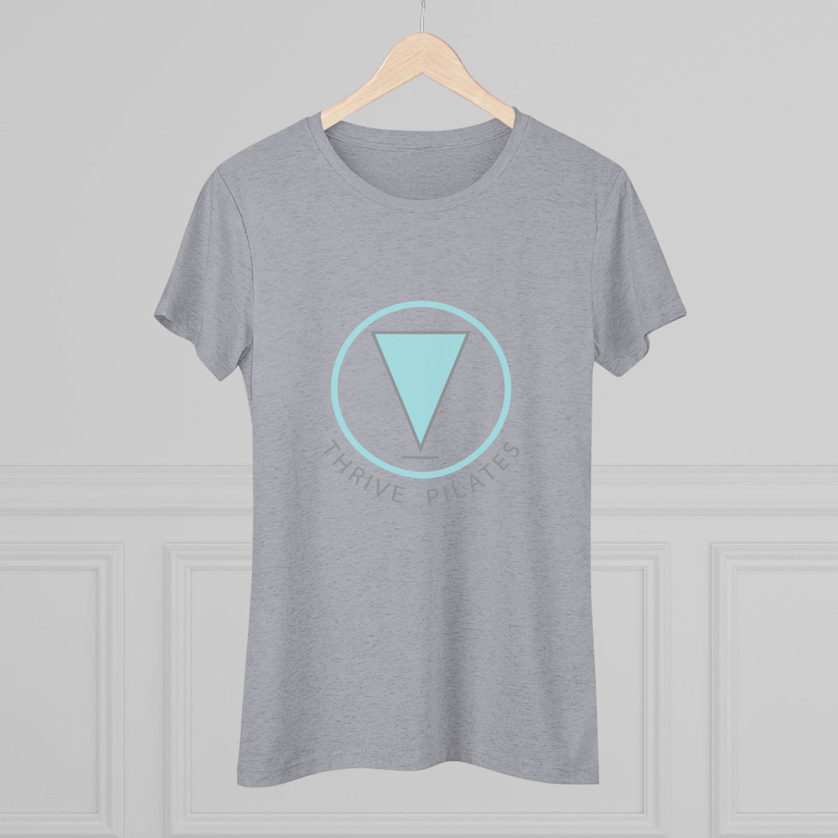 Thrive SS Tee  - in grey and heather white