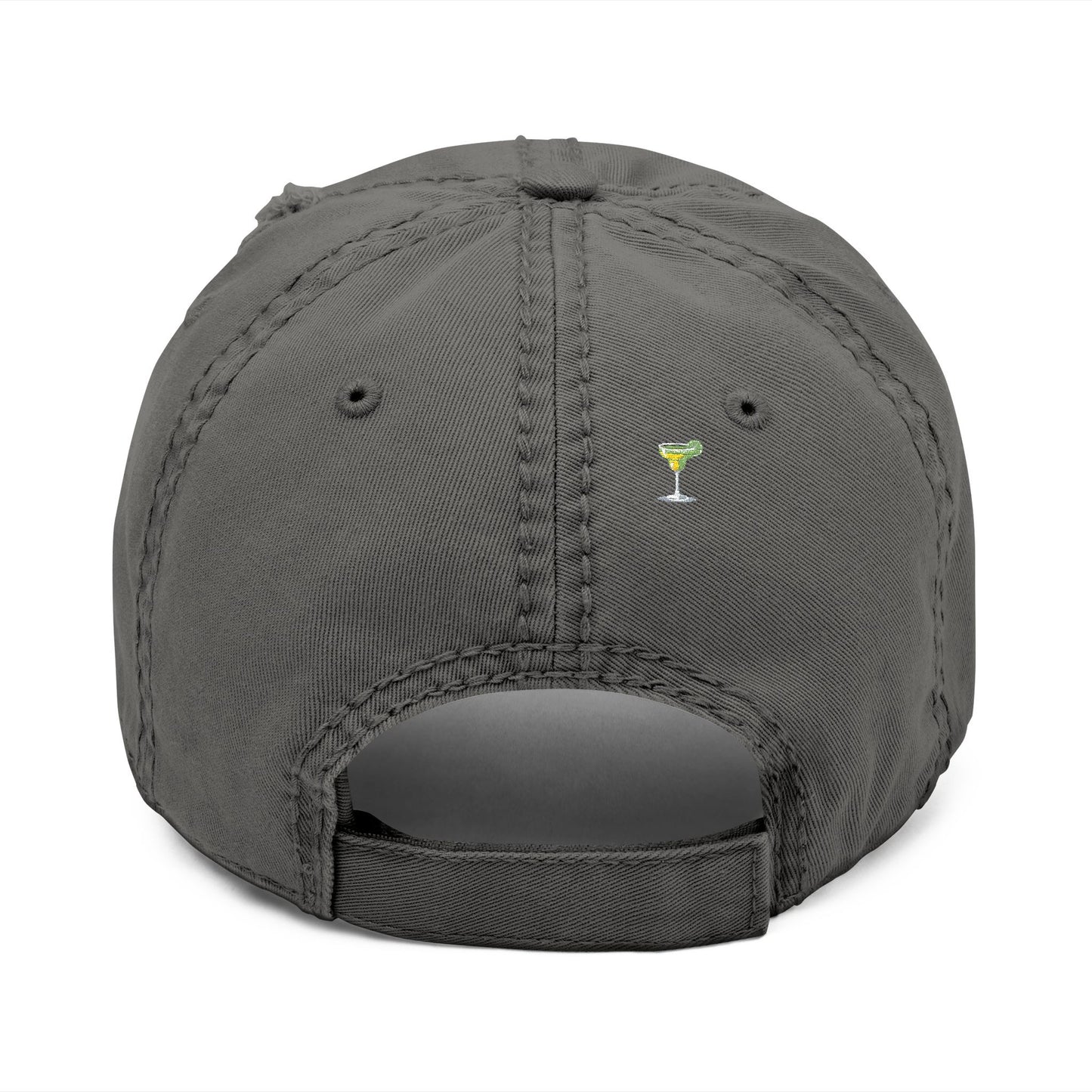 Margarita Mama Distressed Embroidered Cap - white font in multiple colors
