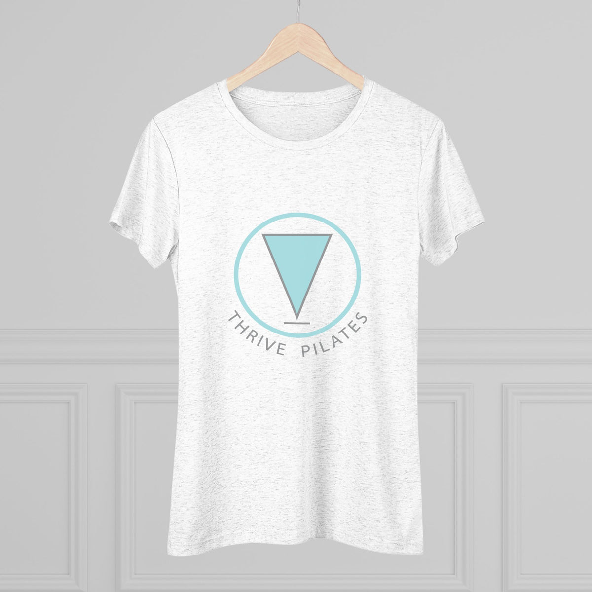 Thrive SS Tee  - in grey and heather white